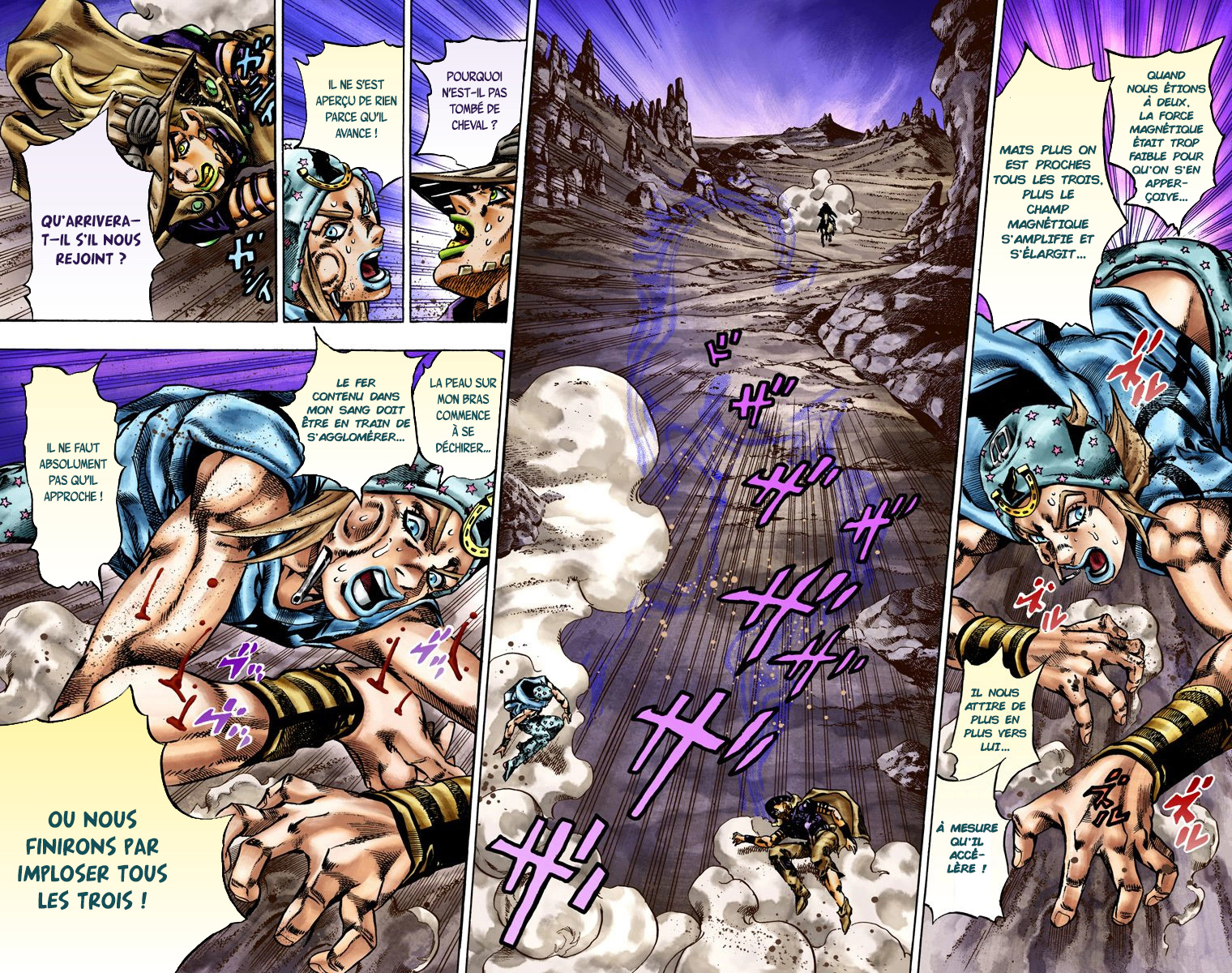 Read JoJo's Bizarre Adventure Part 7 Steel Ball Run Official Colored FR Manga Online
