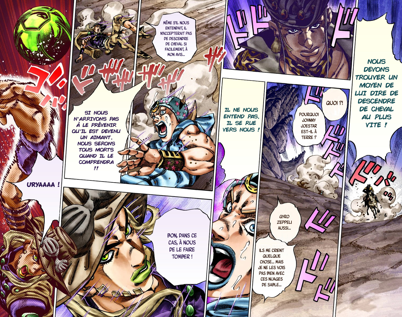Read JoJo's Bizarre Adventure Part 7 Steel Ball Run Official Colored FR Manga Online