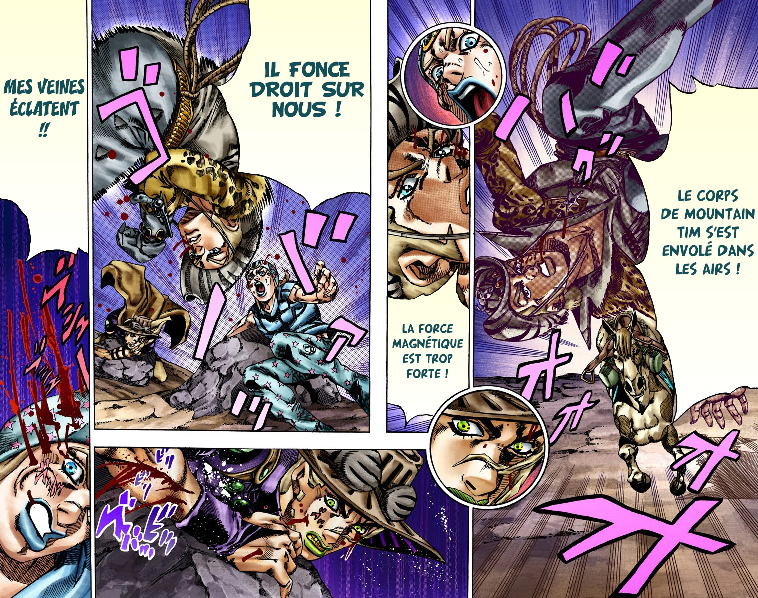 Read JoJo's Bizarre Adventure Part 7 Steel Ball Run Official Colored FR Manga Online
