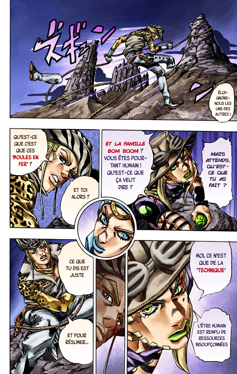 Read JoJo's Bizarre Adventure Part 7 Steel Ball Run Official Colored FR Manga Online
