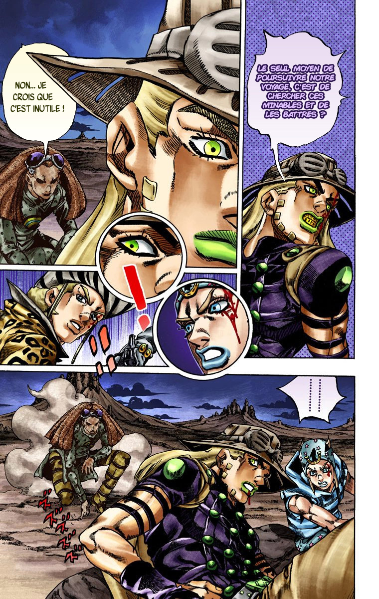 Read JoJo's Bizarre Adventure Part 7 Steel Ball Run Official Colored FR Manga Online