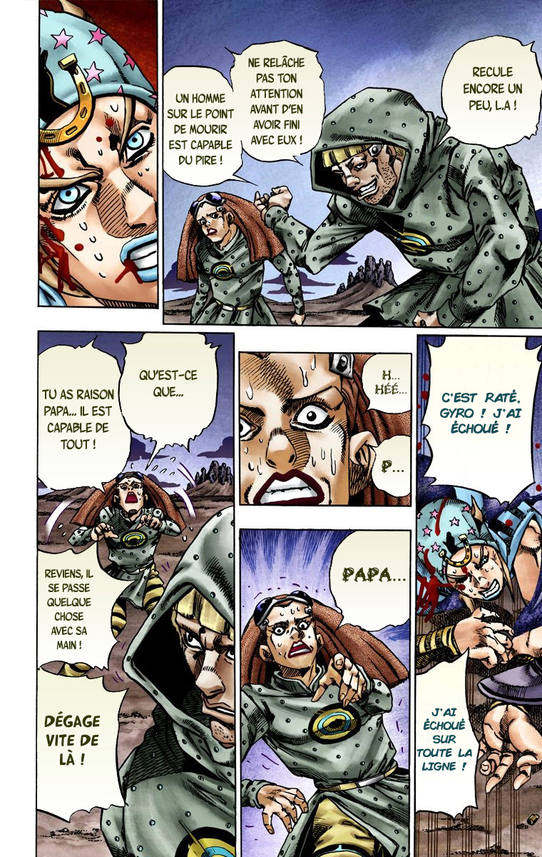 Read JoJo's Bizarre Adventure Part 7 Steel Ball Run Official Colored FR Manga Online