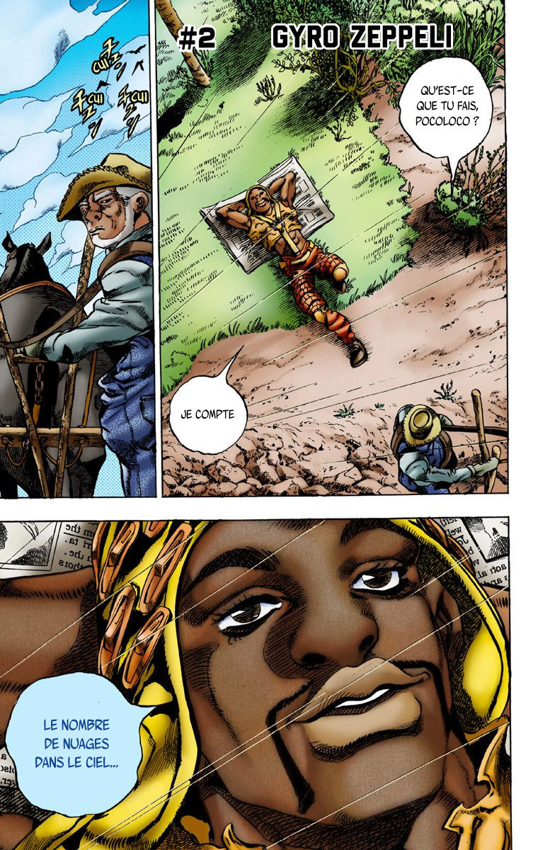 Read JoJo's Bizarre Adventure Part 7 Steel Ball Run Official Colored FR Manga Online