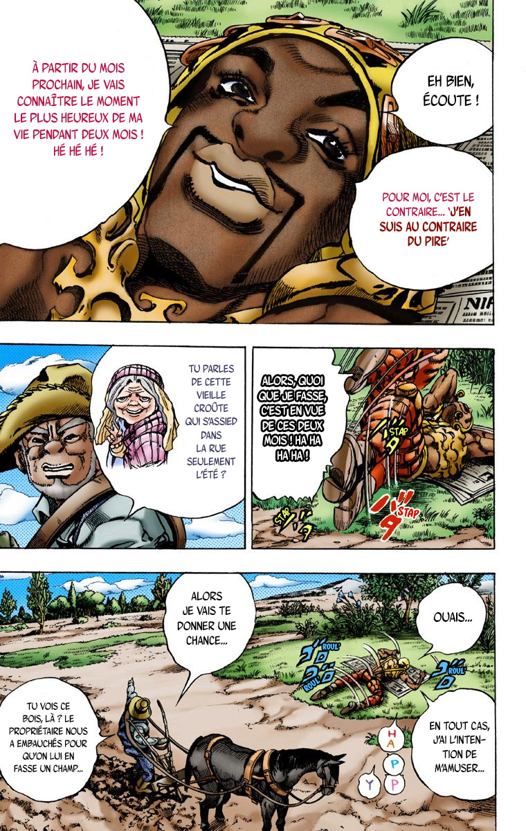 Read JoJo's Bizarre Adventure Part 7 Steel Ball Run Official Colored FR Manga Online