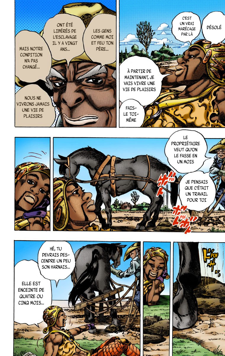 Read JoJo's Bizarre Adventure Part 7 Steel Ball Run Official Colored FR Manga Online