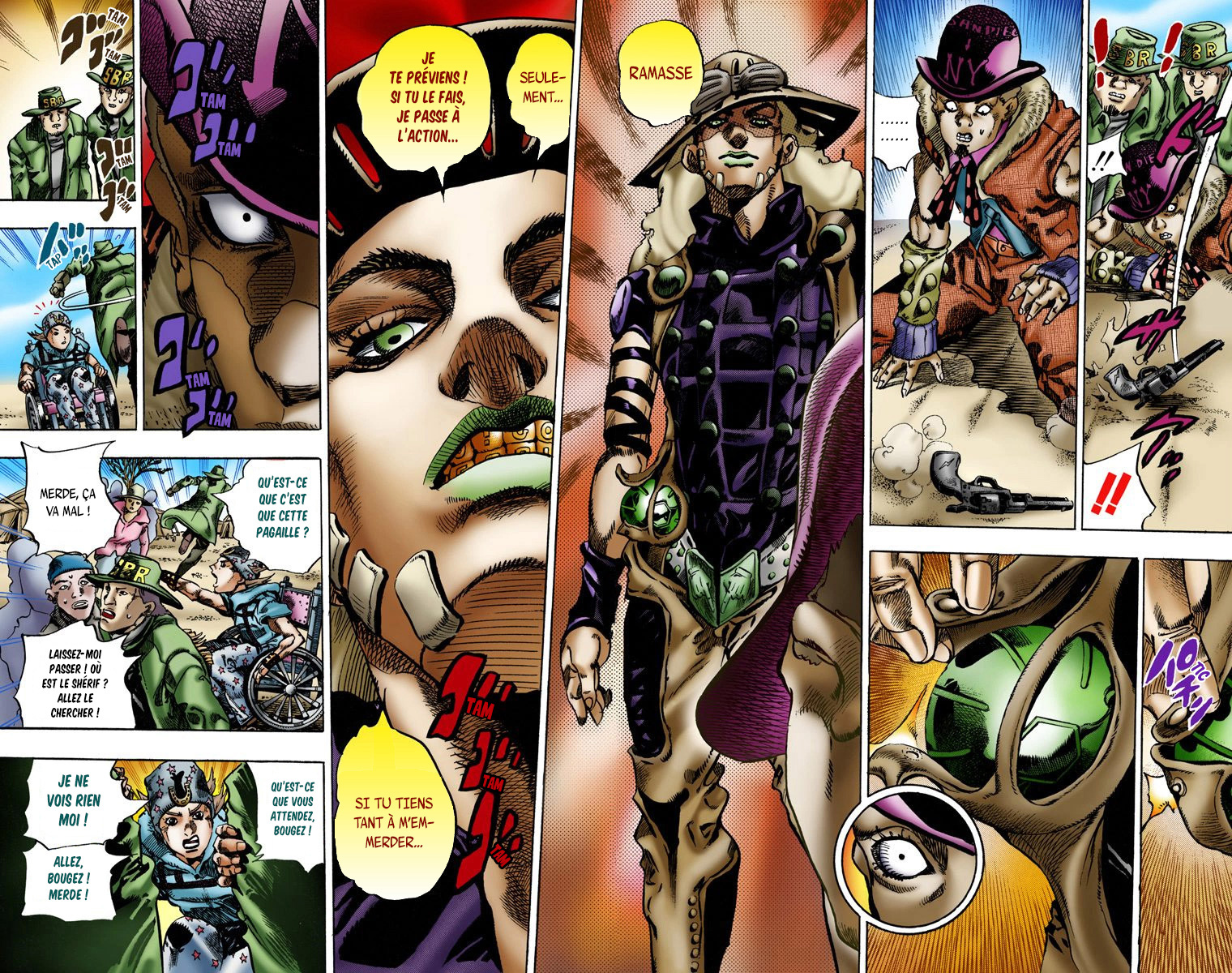 Read JoJo's Bizarre Adventure Part 7 Steel Ball Run Official Colored FR Manga Online