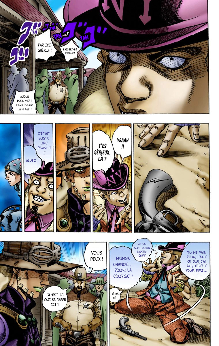 Read JoJo's Bizarre Adventure Part 7 Steel Ball Run Official Colored FR Manga Online