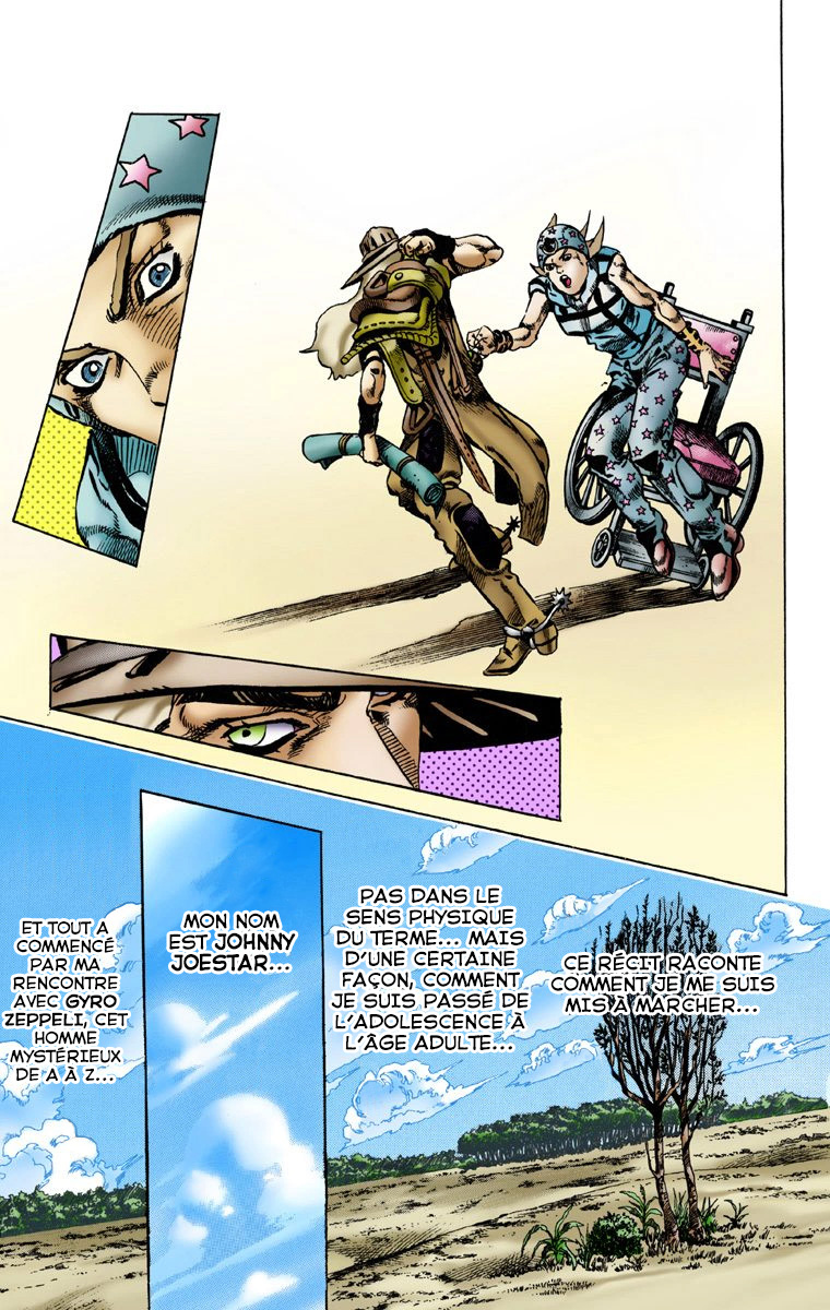 Read JoJo's Bizarre Adventure Part 7 Steel Ball Run Official Colored FR Manga Online