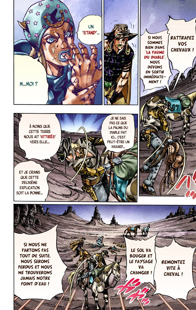 Read JoJo's Bizarre Adventure Part 7 Steel Ball Run Official Colored FR Manga Online