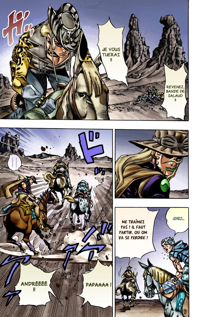 Read JoJo's Bizarre Adventure Part 7 Steel Ball Run Official Colored FR Manga Online