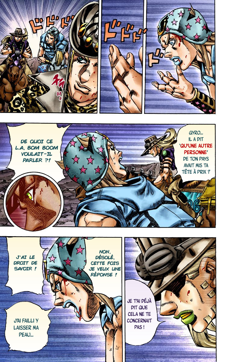 Read JoJo's Bizarre Adventure Part 7 Steel Ball Run Official Colored FR Manga Online