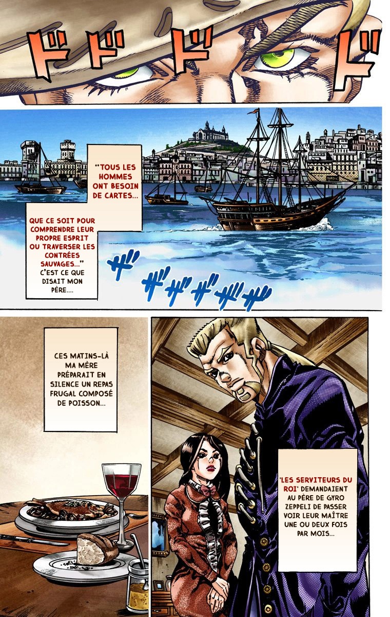 Read JoJo's Bizarre Adventure Part 7 Steel Ball Run Official Colored FR Manga Online