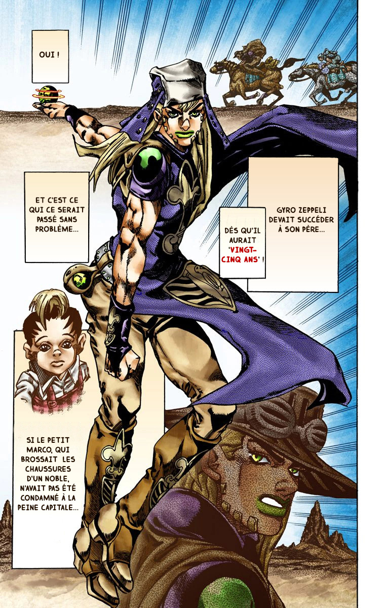 Read JoJo's Bizarre Adventure Part 7 Steel Ball Run Official Colored FR Manga Online