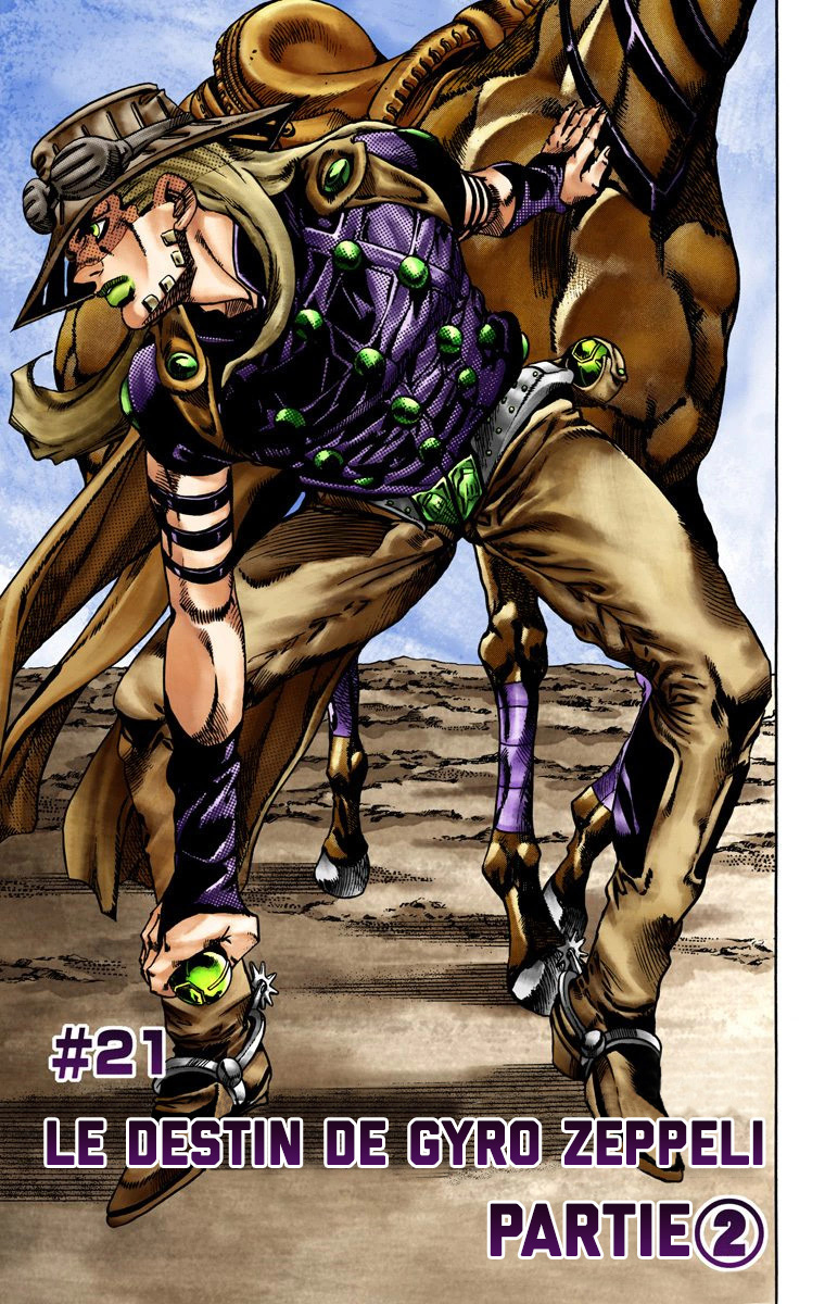 Read JoJo's Bizarre Adventure Part 7 Steel Ball Run Official Colored FR Manga Online