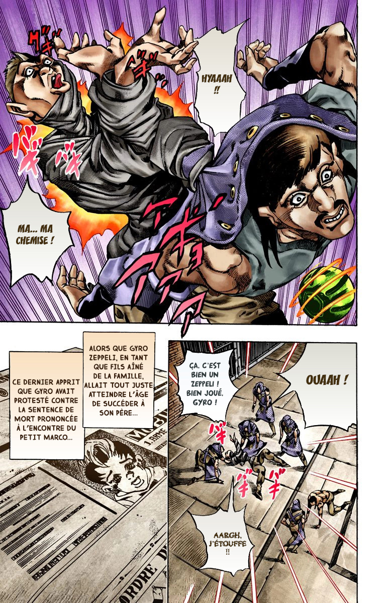 Read JoJo's Bizarre Adventure Part 7 Steel Ball Run Official Colored FR Manga Online