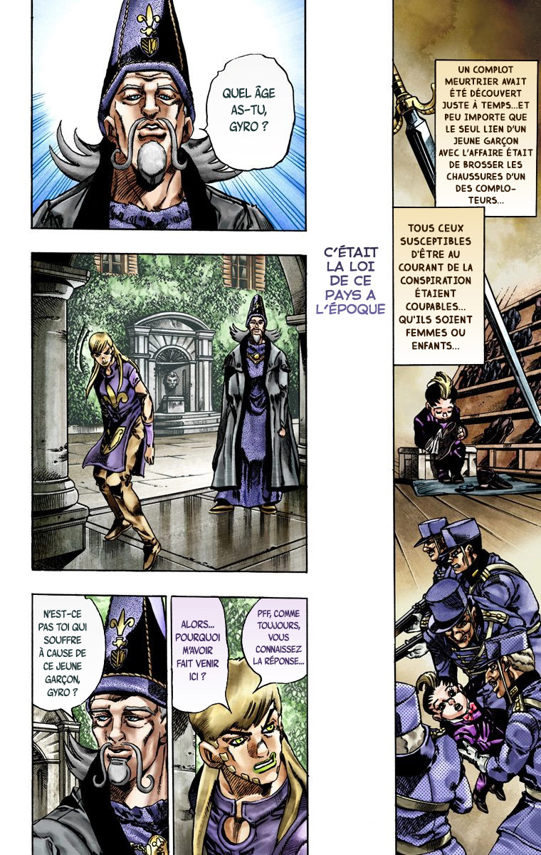 Read JoJo's Bizarre Adventure Part 7 Steel Ball Run Official Colored FR Manga Online