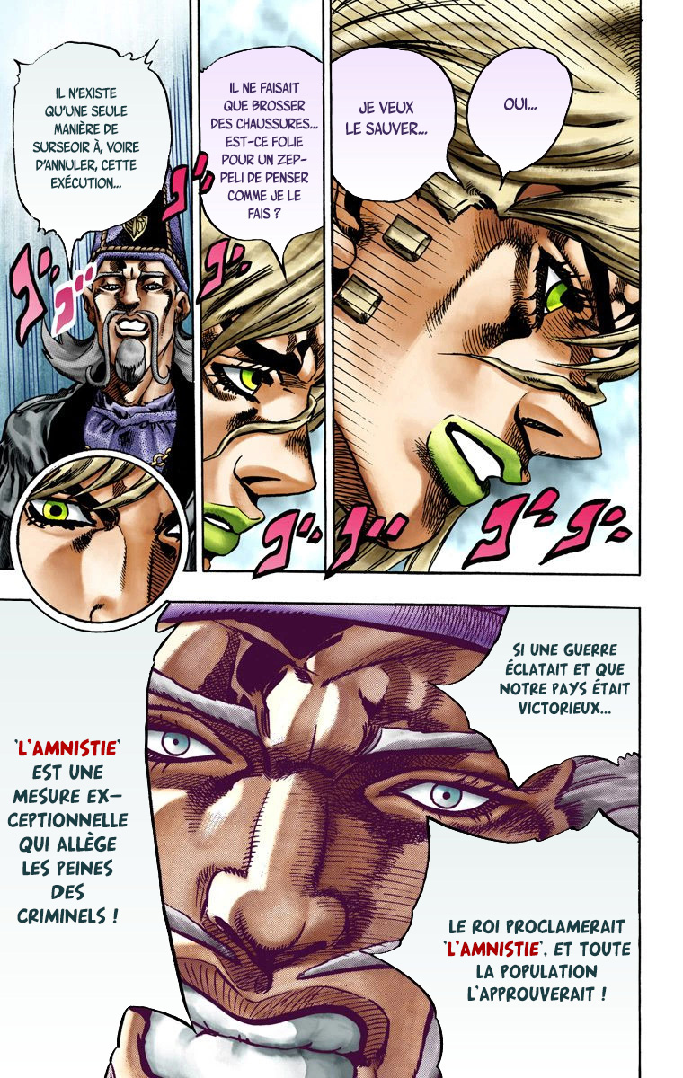 Read JoJo's Bizarre Adventure Part 7 Steel Ball Run Official Colored FR Manga Online