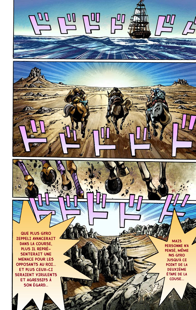 Read JoJo's Bizarre Adventure Part 7 Steel Ball Run Official Colored FR Manga Online