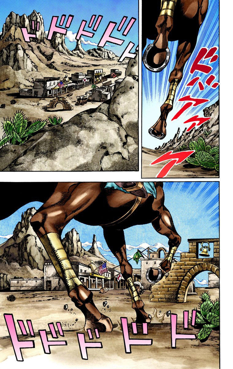 Read JoJo's Bizarre Adventure Part 7 Steel Ball Run Official Colored FR Manga Online