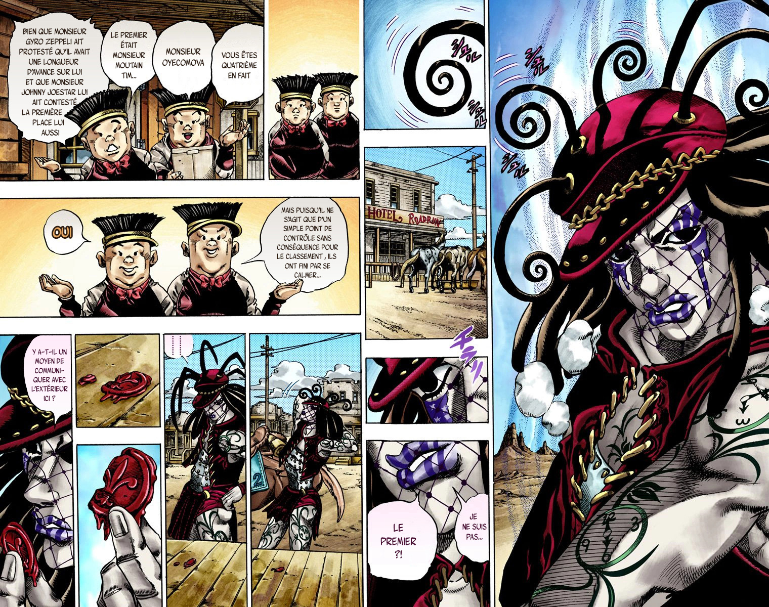 Read JoJo's Bizarre Adventure Part 7 Steel Ball Run Official Colored FR Manga Online