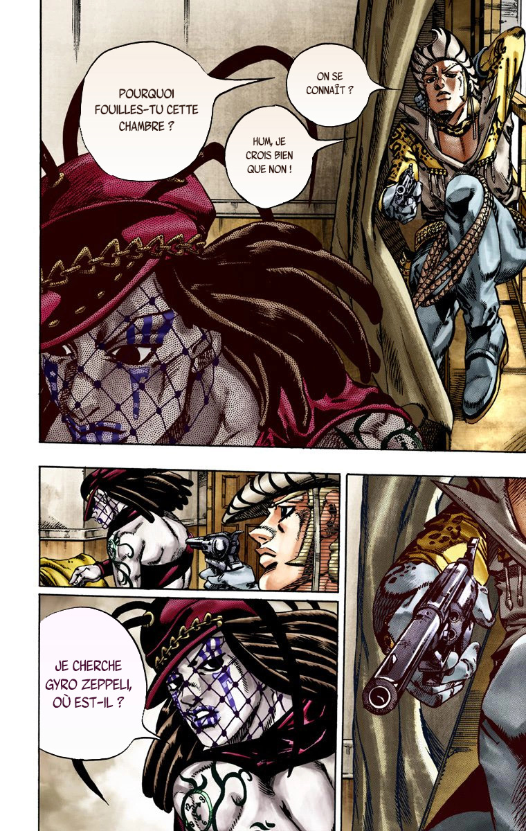 Read JoJo's Bizarre Adventure Part 7 Steel Ball Run Official Colored FR Manga Online