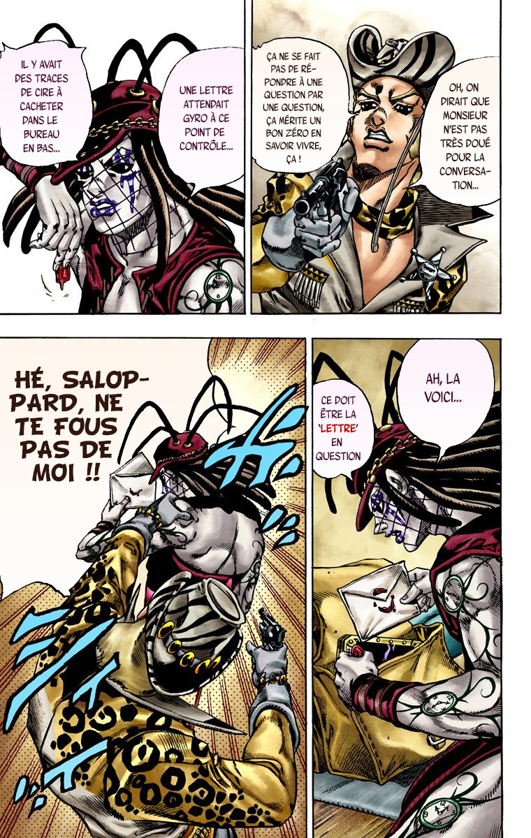 Read JoJo's Bizarre Adventure Part 7 Steel Ball Run Official Colored FR Manga Online