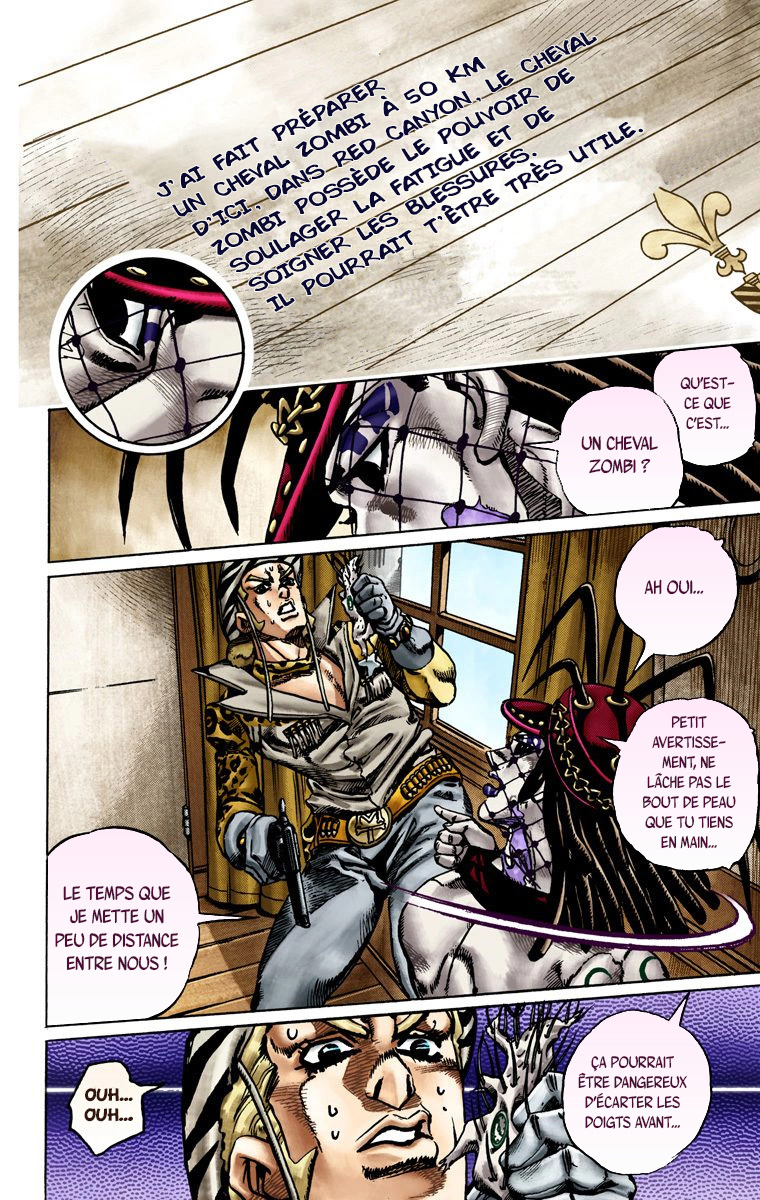 Read JoJo's Bizarre Adventure Part 7 Steel Ball Run Official Colored FR Manga Online