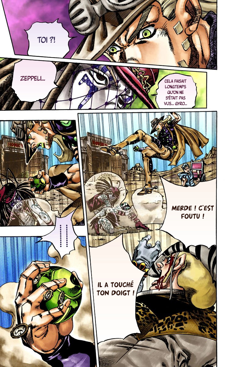 Read JoJo's Bizarre Adventure Part 7 Steel Ball Run Official Colored FR Manga Online