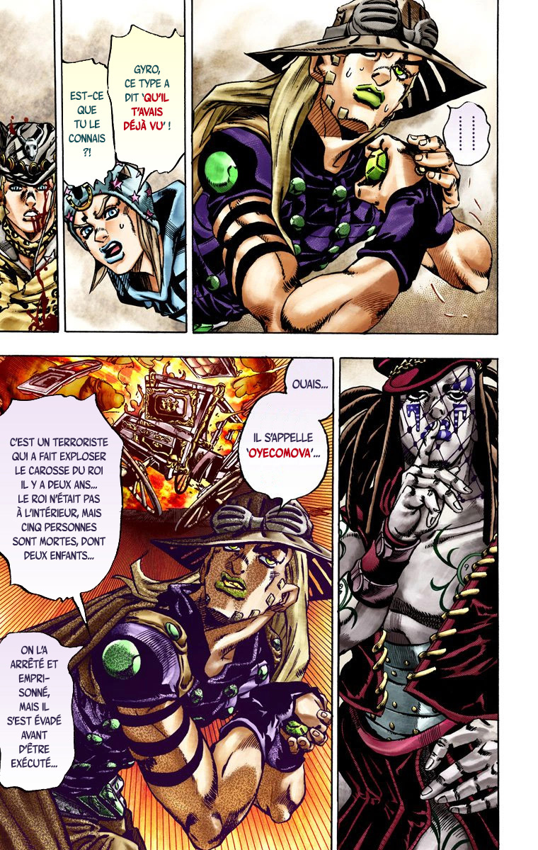 Read JoJo's Bizarre Adventure Part 7 Steel Ball Run Official Colored FR Manga Online
