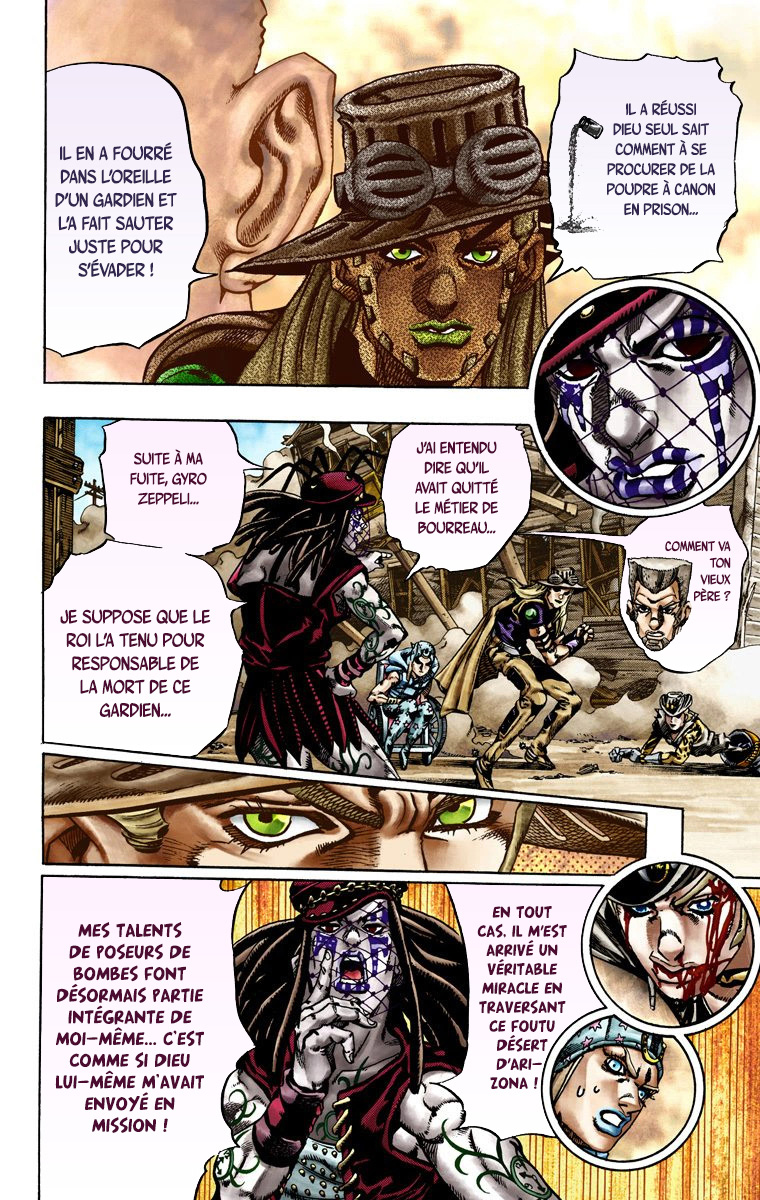 Read JoJo's Bizarre Adventure Part 7 Steel Ball Run Official Colored FR Manga Online