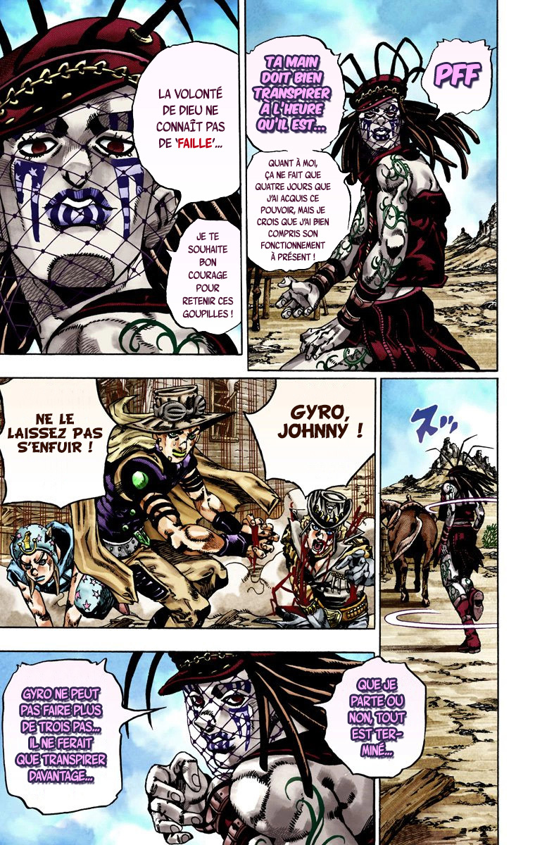 Read JoJo's Bizarre Adventure Part 7 Steel Ball Run Official Colored FR Manga Online