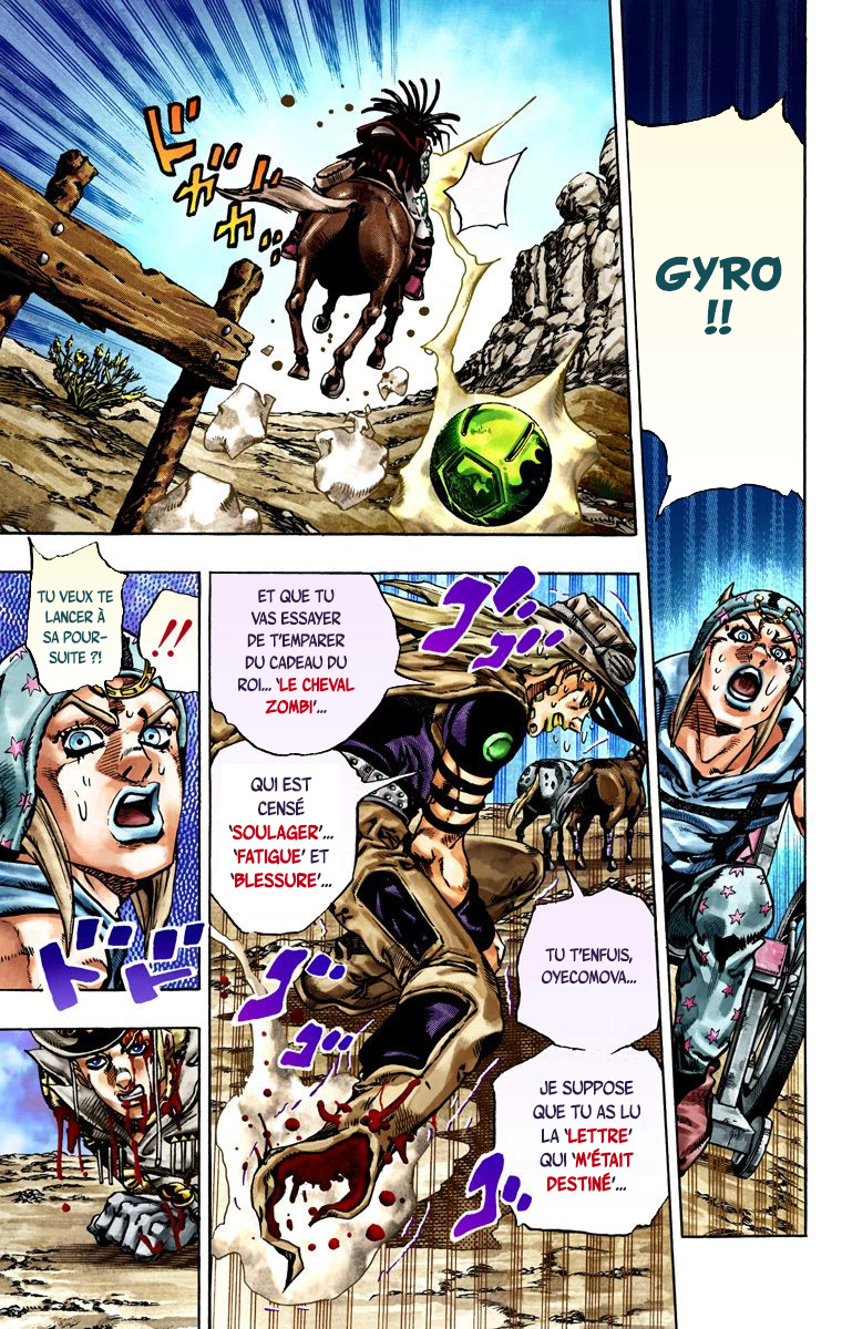 Read JoJo's Bizarre Adventure Part 7 Steel Ball Run Official Colored FR Manga Online