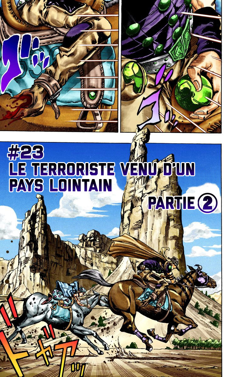 Read JoJo's Bizarre Adventure Part 7 Steel Ball Run Official Colored FR Manga Online
