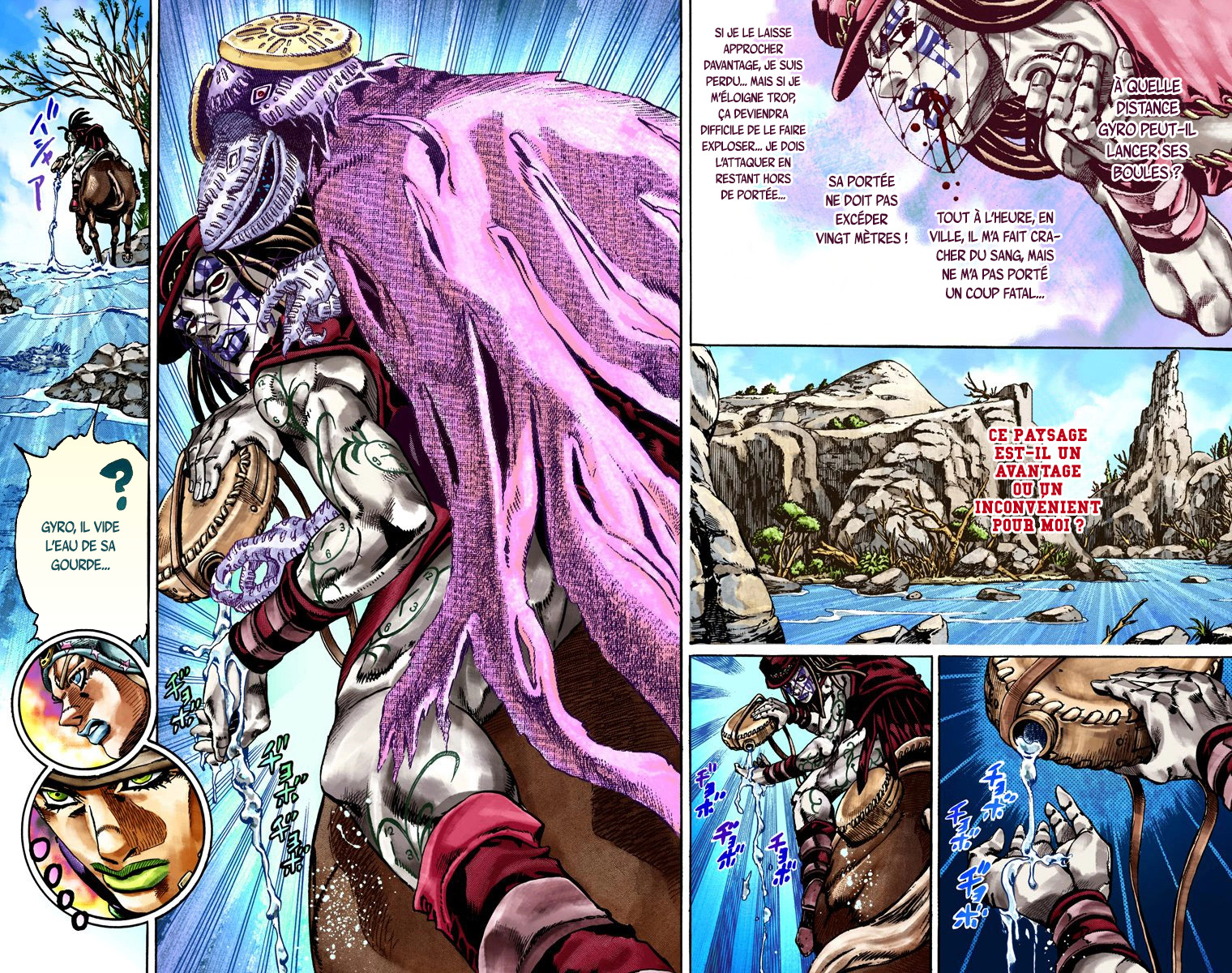 Read JoJo's Bizarre Adventure Part 7 Steel Ball Run Official Colored FR Manga Online