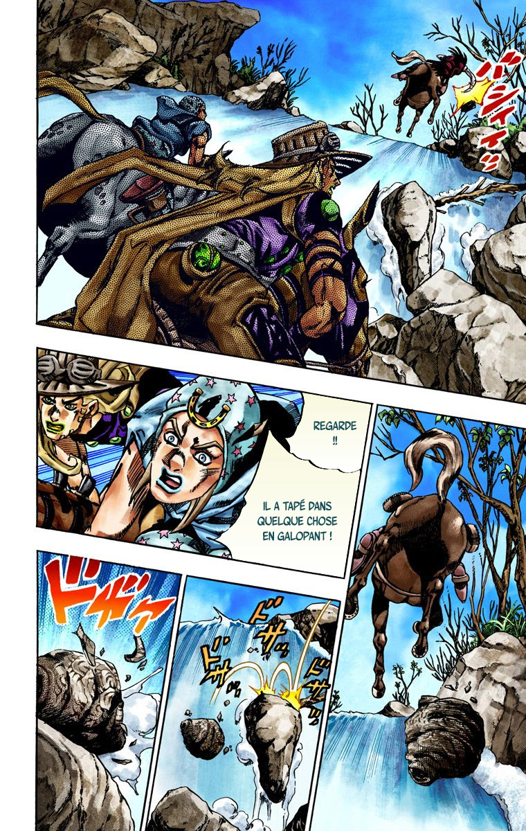 Read JoJo's Bizarre Adventure Part 7 Steel Ball Run Official Colored FR Manga Online