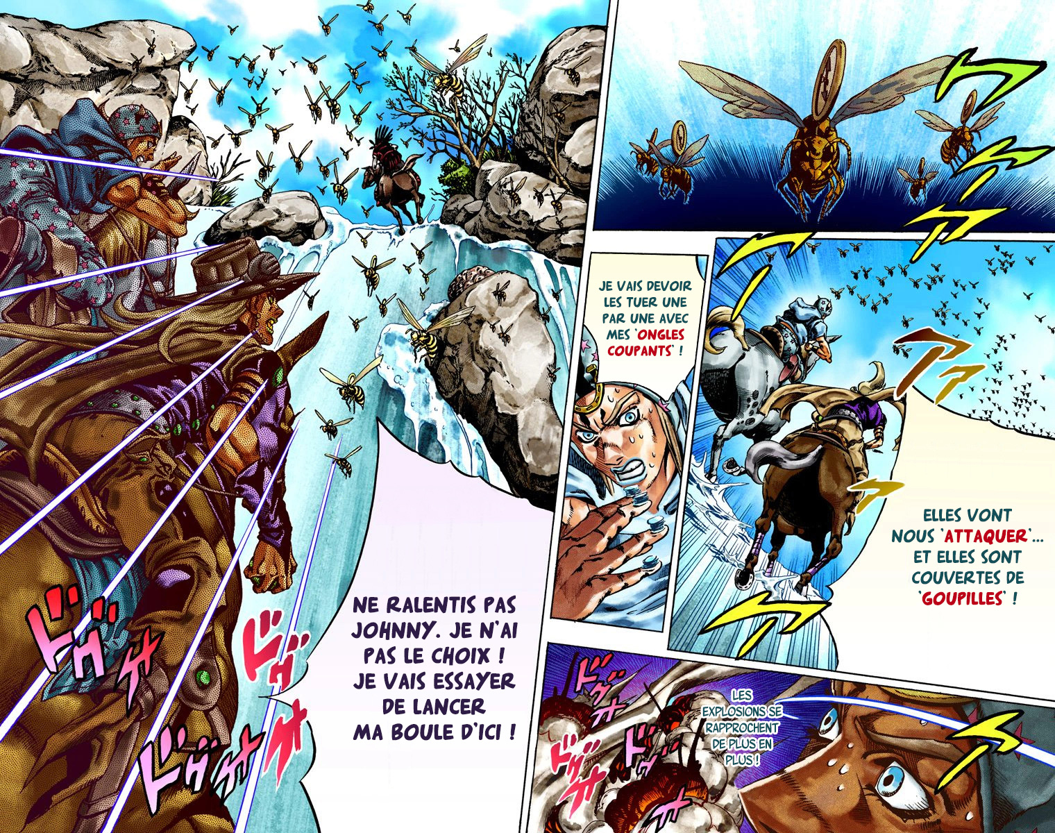 Read JoJo's Bizarre Adventure Part 7 Steel Ball Run Official Colored FR Manga Online