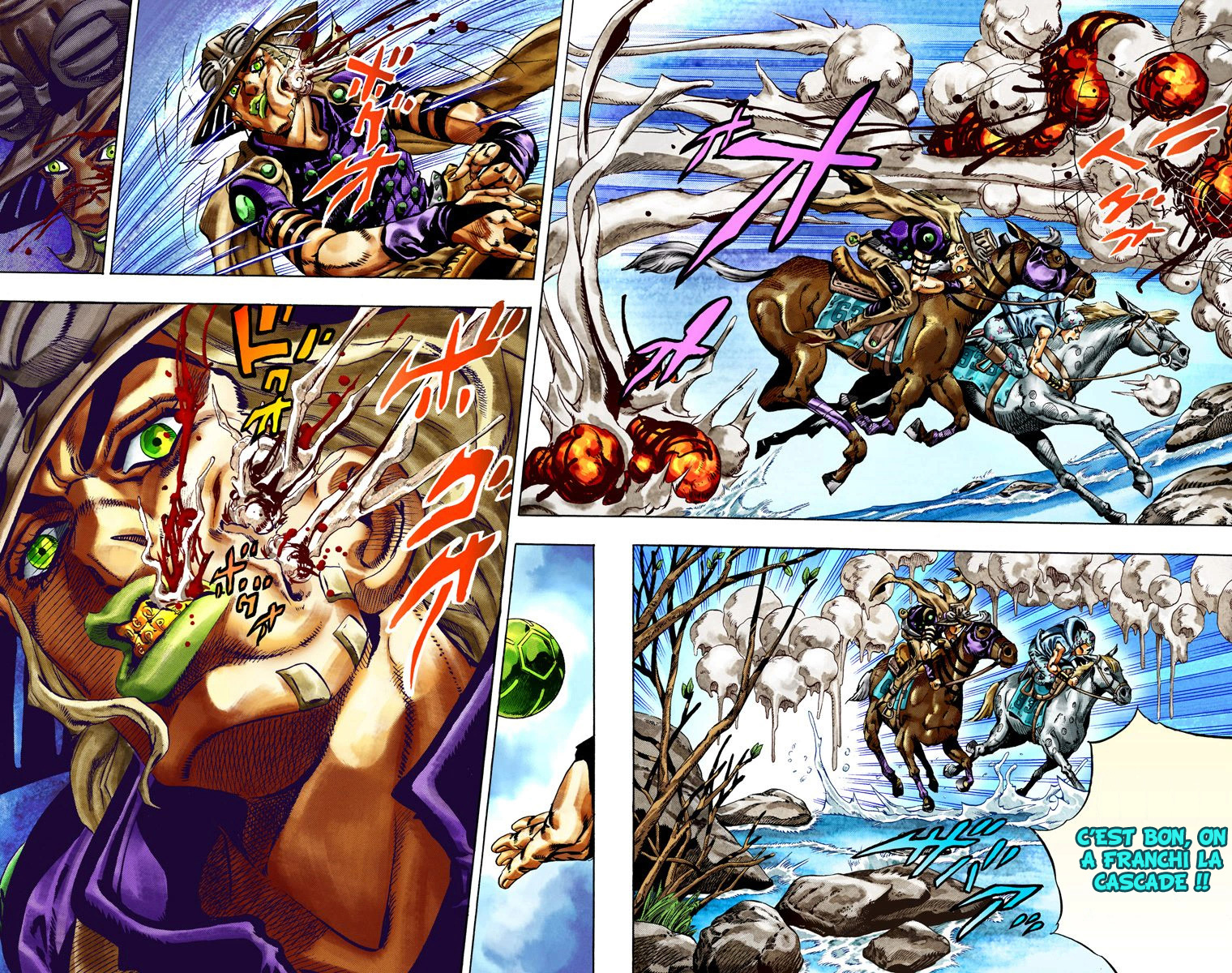 Read JoJo's Bizarre Adventure Part 7 Steel Ball Run Official Colored FR Manga Online