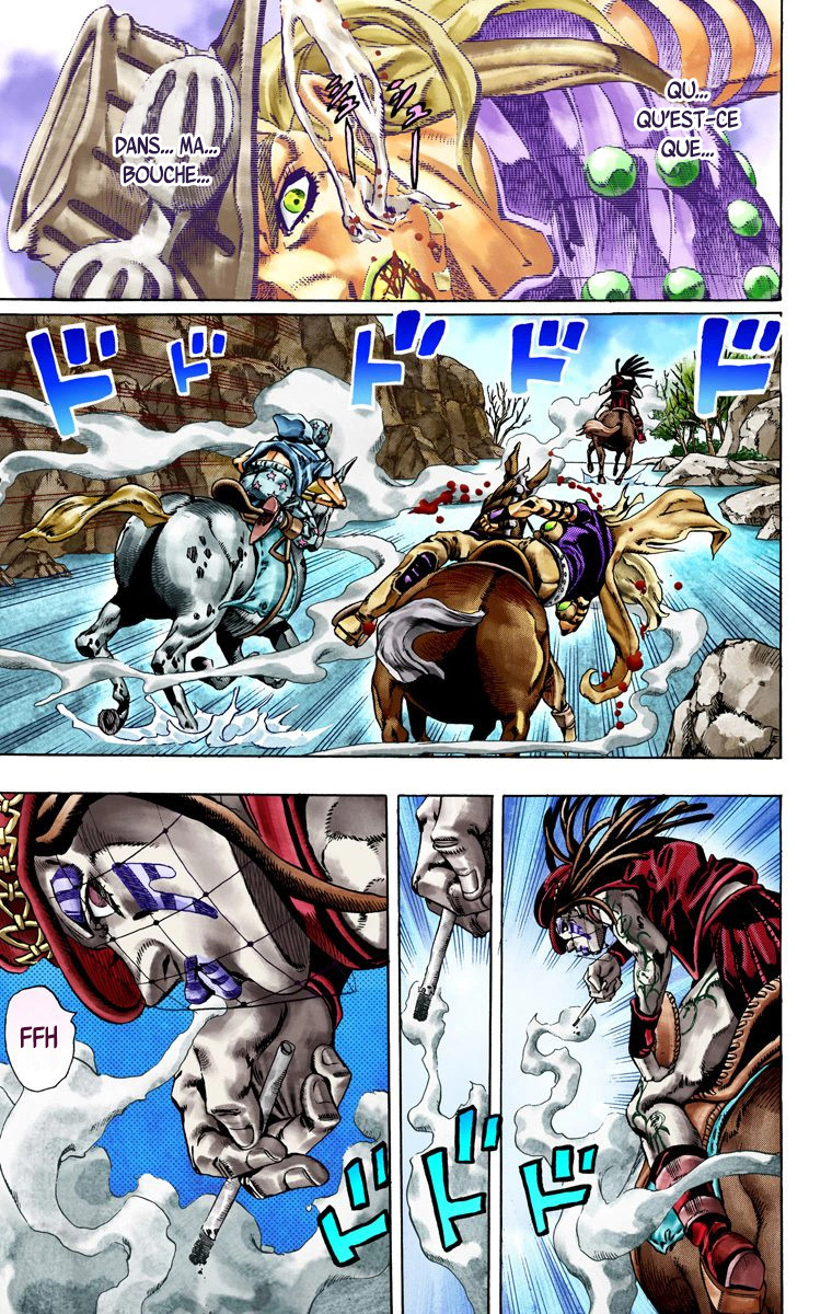 Read JoJo's Bizarre Adventure Part 7 Steel Ball Run Official Colored FR Manga Online