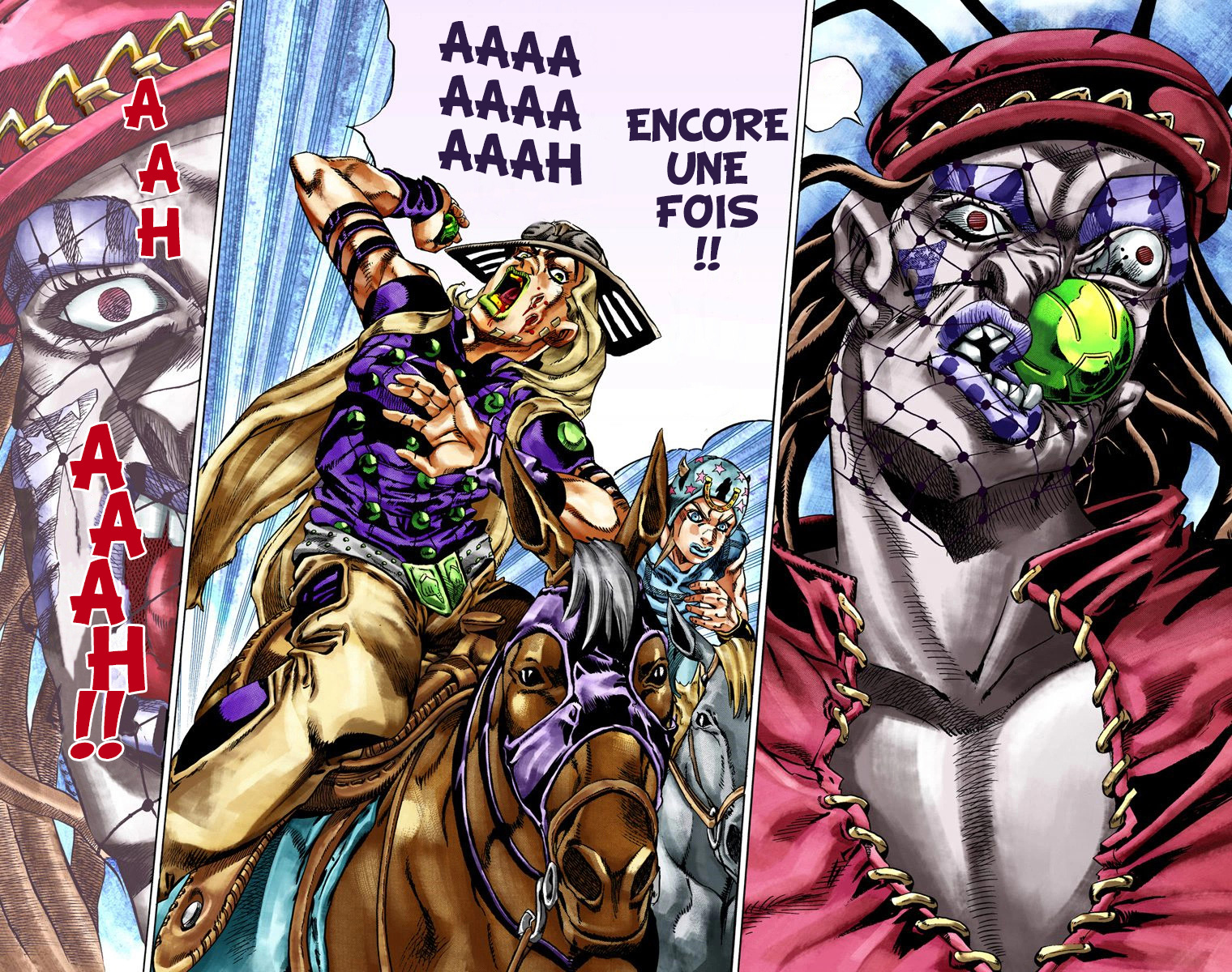 Read JoJo's Bizarre Adventure Part 7 Steel Ball Run Official Colored FR Manga Online