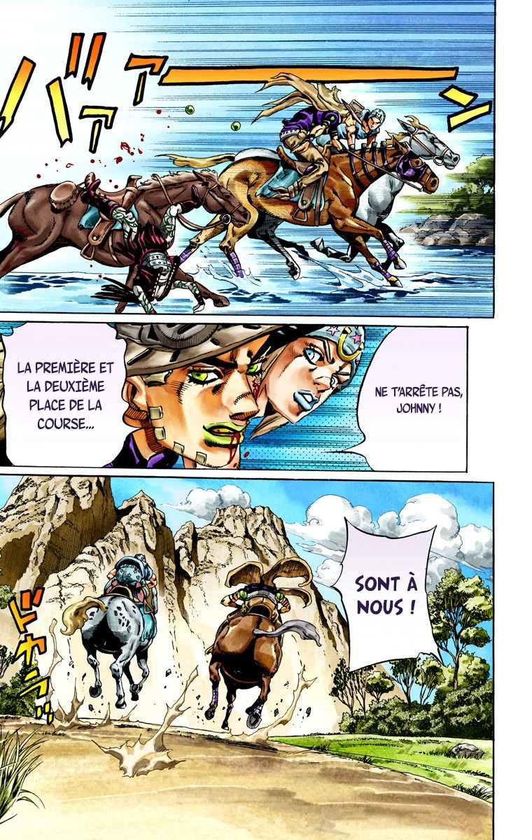 Read JoJo's Bizarre Adventure Part 7 Steel Ball Run Official Colored FR Manga Online
