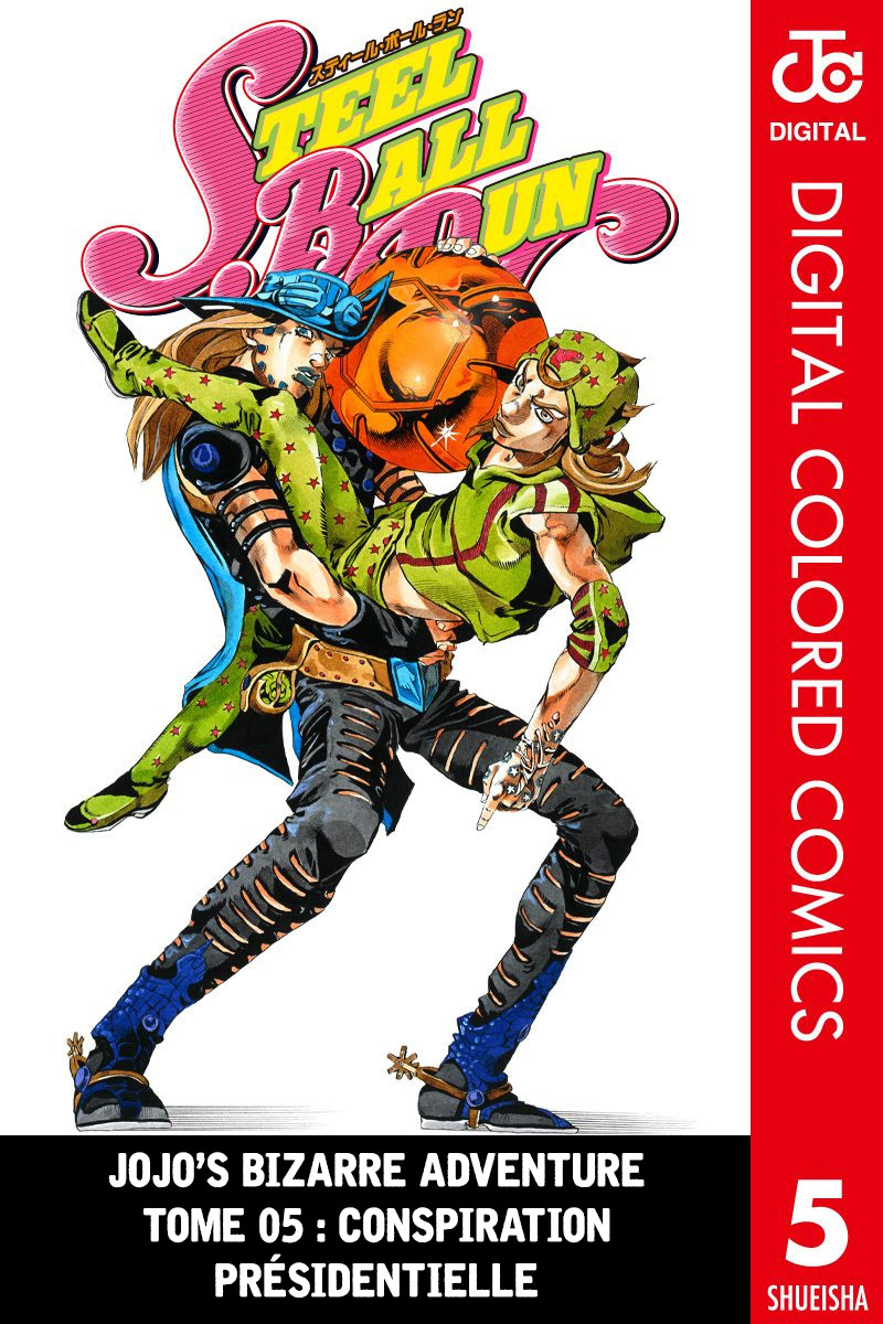 Read JoJo's Bizarre Adventure Part 7 Steel Ball Run Official Colored FR Manga Online