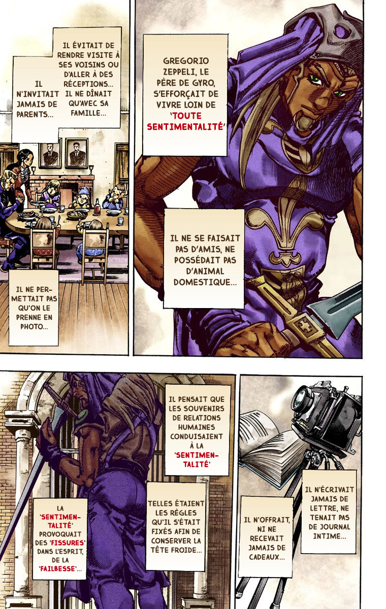Read JoJo's Bizarre Adventure Part 7 Steel Ball Run Official Colored FR Manga Online