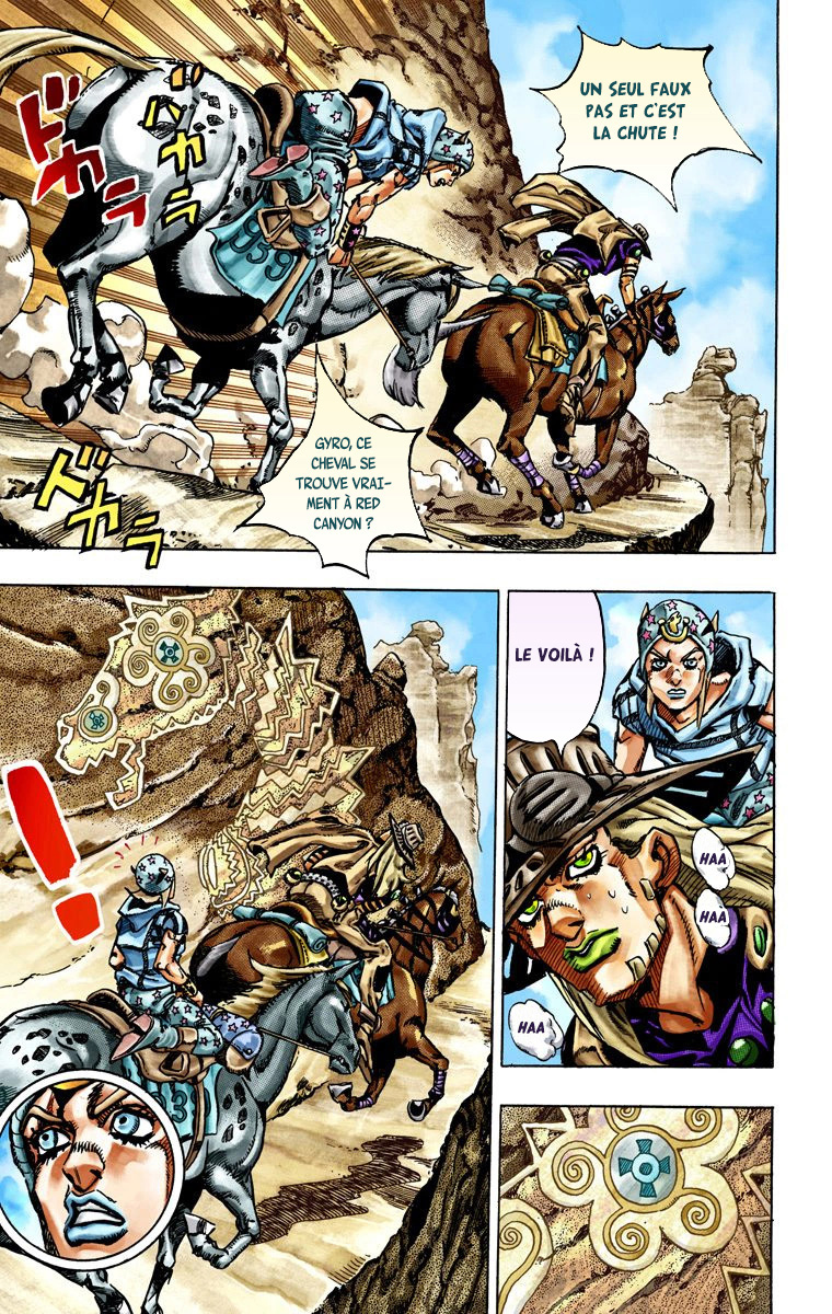 Read JoJo's Bizarre Adventure Part 7 Steel Ball Run Official Colored FR Manga Online