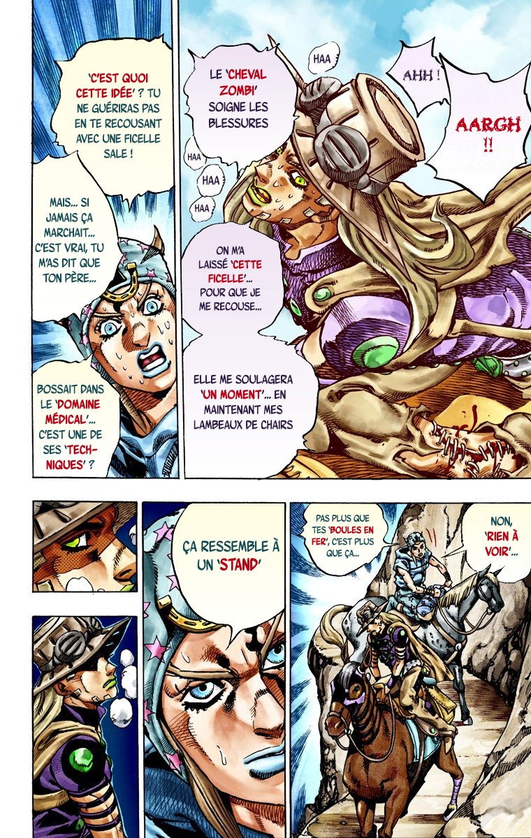 Read JoJo's Bizarre Adventure Part 7 Steel Ball Run Official Colored FR Manga Online