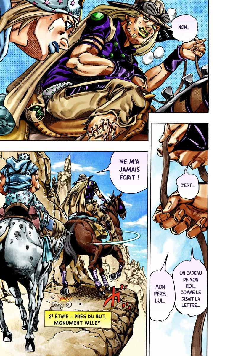Read JoJo's Bizarre Adventure Part 7 Steel Ball Run Official Colored FR Manga Online