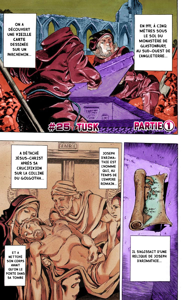 Read JoJo's Bizarre Adventure Part 7 Steel Ball Run Official Colored FR Manga Online