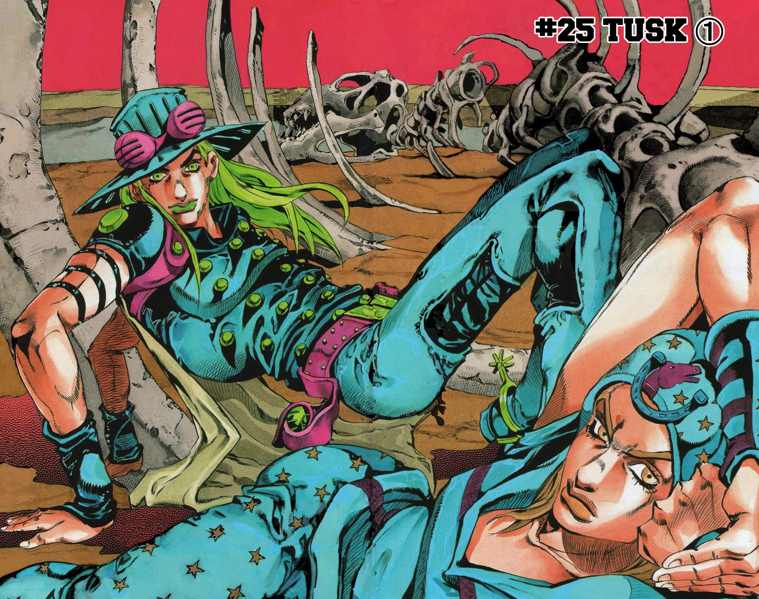 Read JoJo's Bizarre Adventure Part 7 Steel Ball Run Official Colored FR Manga Online
