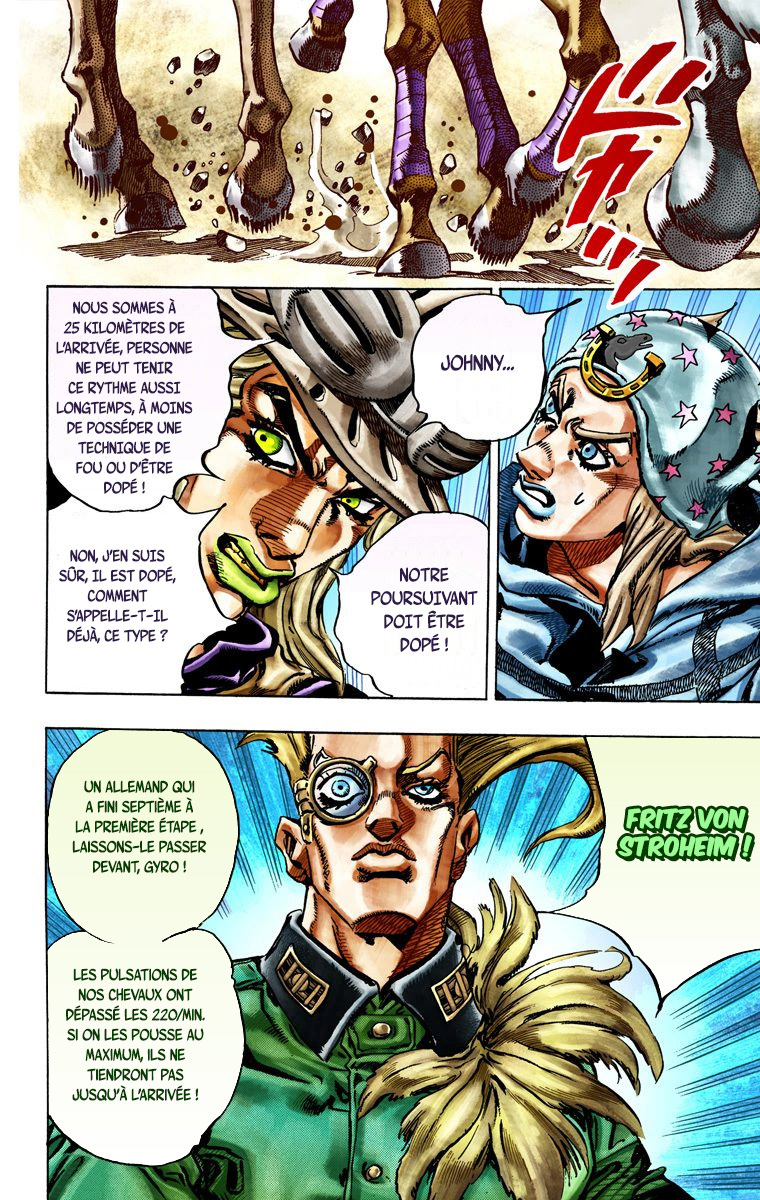 Read JoJo's Bizarre Adventure Part 7 Steel Ball Run Official Colored FR Manga Online