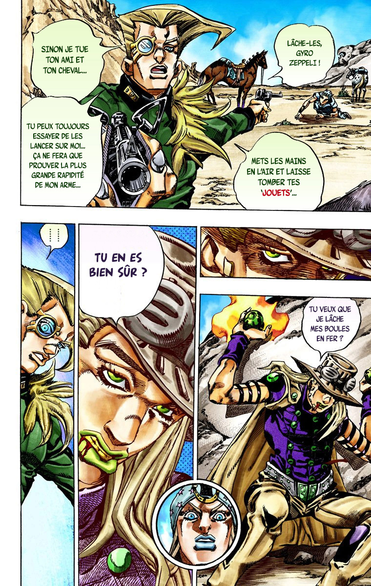 Read JoJo's Bizarre Adventure Part 7 Steel Ball Run Official Colored FR Manga Online