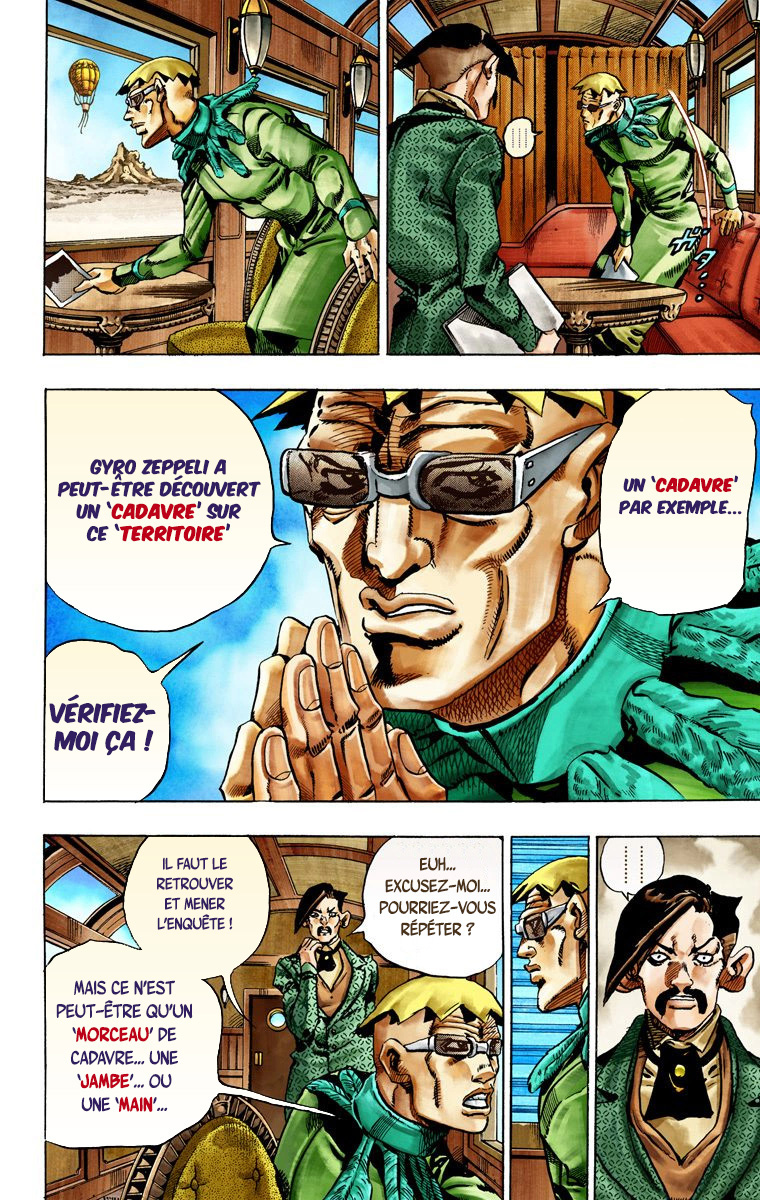 Read JoJo's Bizarre Adventure Part 7 Steel Ball Run Official Colored FR Manga Online